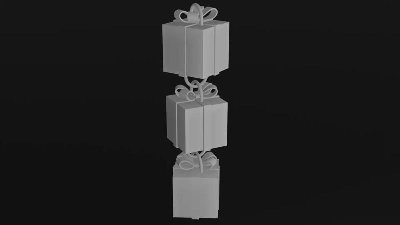 Christmas gift earring