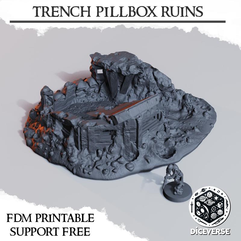 Trench Crusade Terrain: Pillbox Ruins