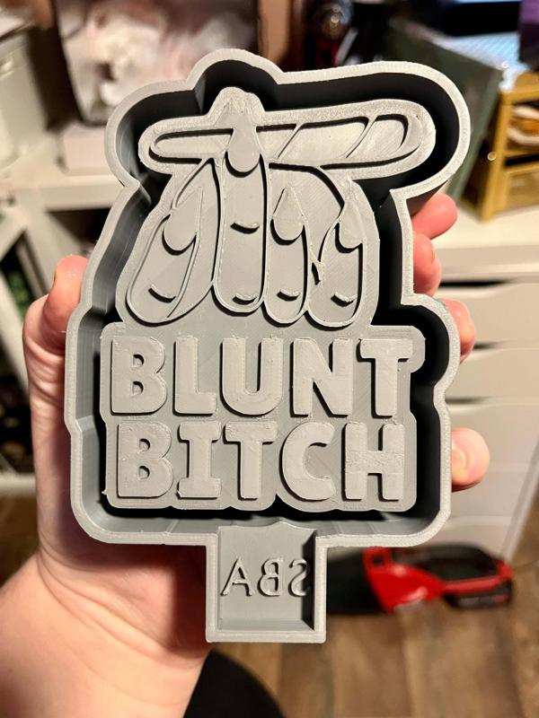Blunt Bitch Freshie Mold - 3D Model Mold Box for Silicone Freshie Moulds