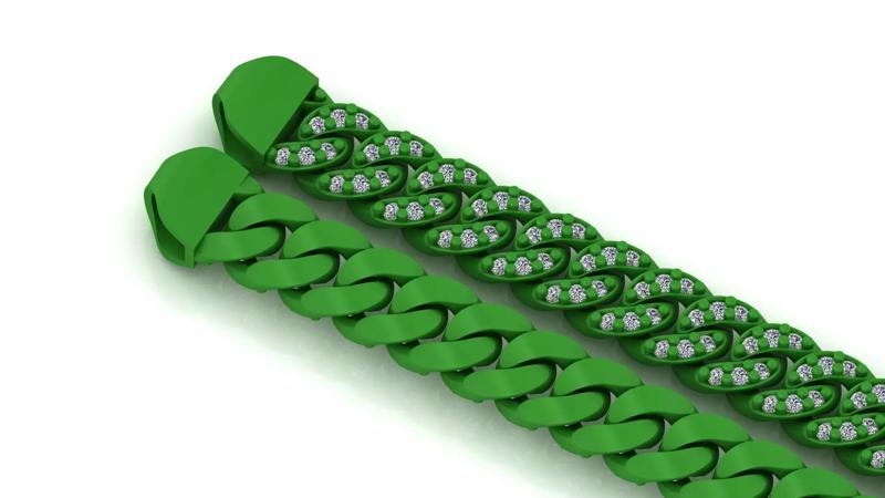 8MM STRICK MIAMI CUBAN LINK PONG SET FOR BRACELET OR NECKLACE