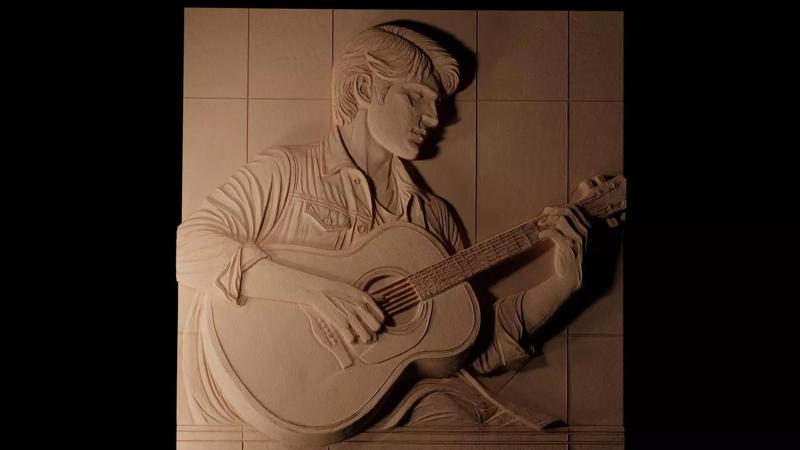 Guitarist CNC 3d Print High Relief Sand Casting