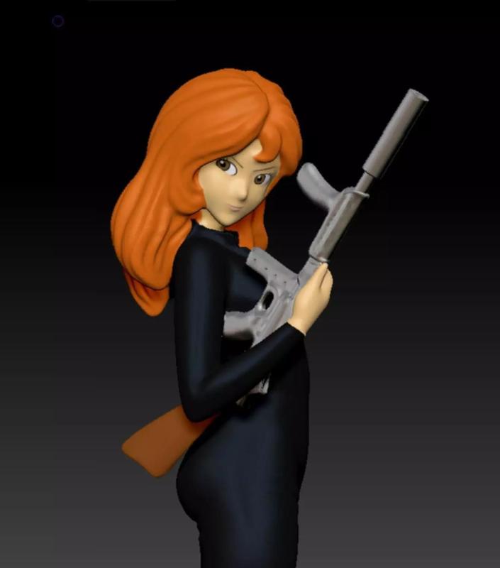 Fujiko Mine LupinIII chatacter figure ready to print