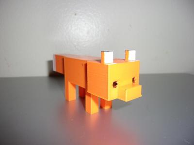 Minecraft Fox (Easy print)