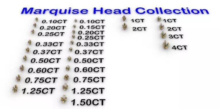 Various Marquise Heads Findings Earrings nose rings styles
