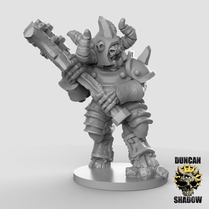 15mm Beastmen Leader (Pre Supported)