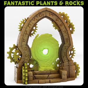 CLOCKWORK PORTAL WITH ITS TEMPORAL VORTEX EFFECT