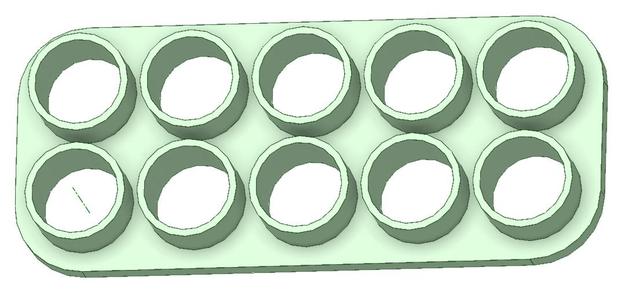 Multicutter circles 10mm x 10 units cutter