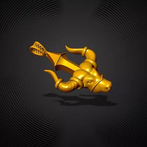 Stylized Bull Horn Pendant