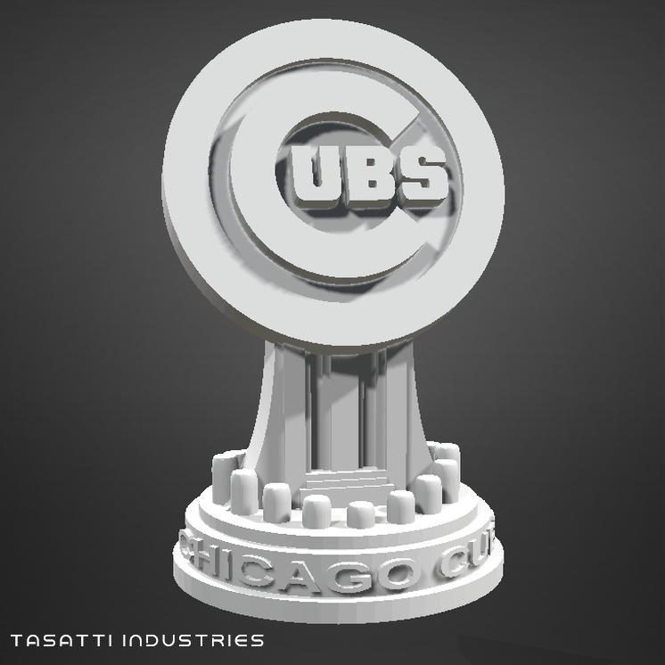 MLB Chicago Cubs Logo Trophy