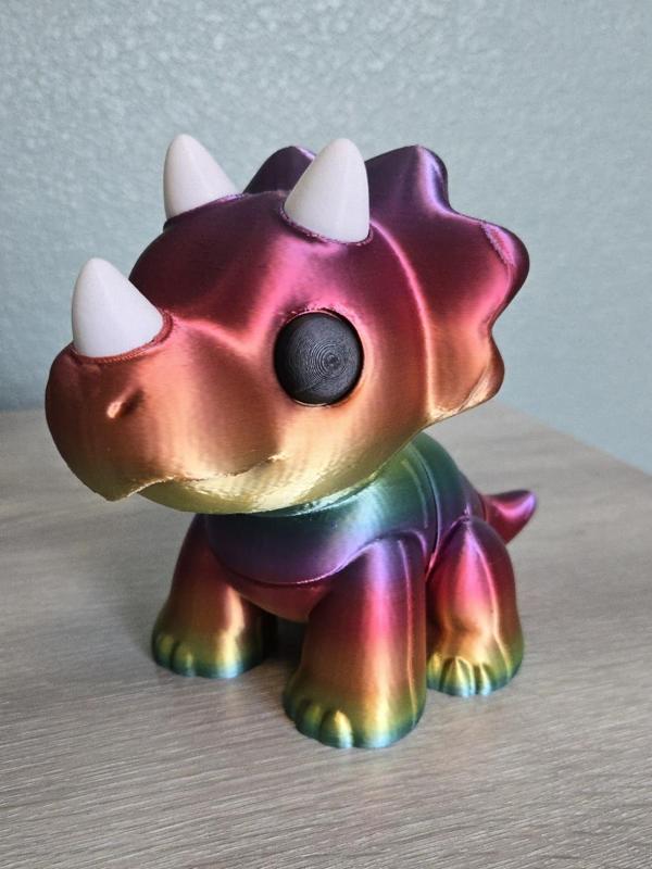 Cute Articulated Baby Dinosaur - Triceratops