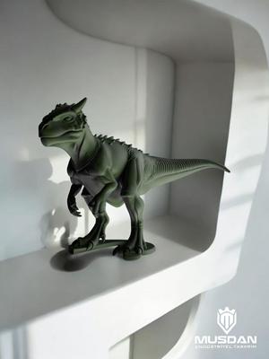 Stylized Carnotaurus Dinosaur Figurine – 3D Printable Monster Miniature