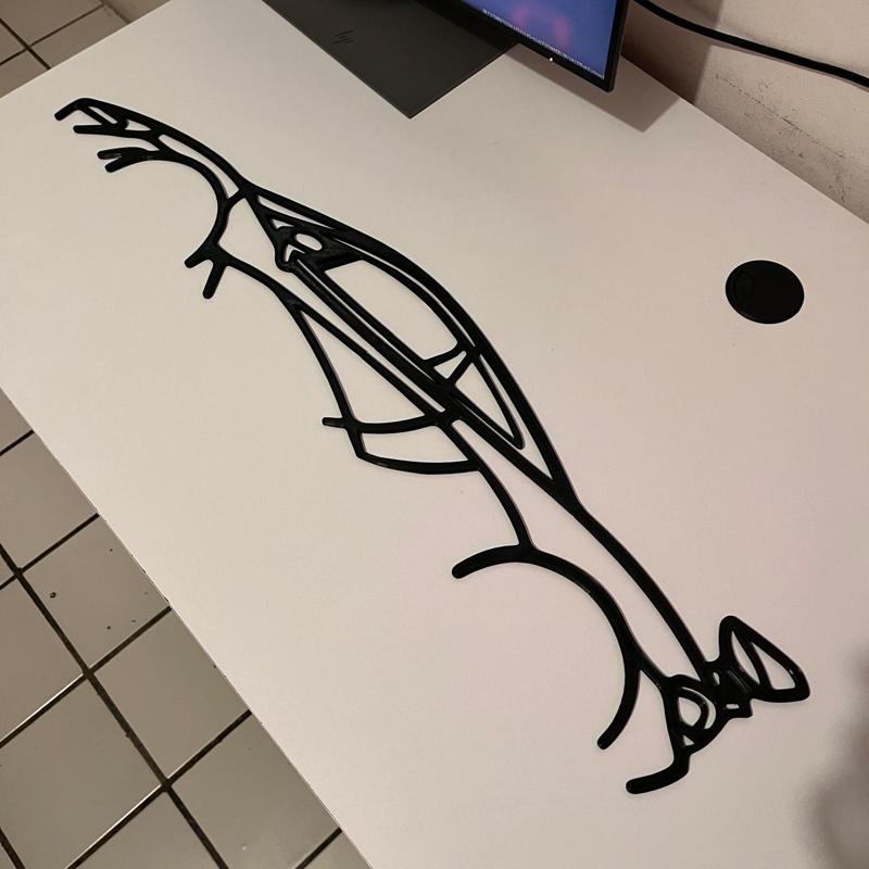 Mc Laren P1 Silhouette (4 Parts) 75 cm