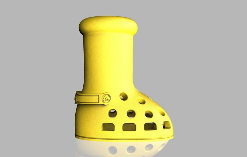 BIG YELLOW CROCS BOOTS