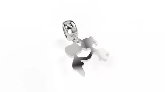 Boy and Girl Kissing Charm
