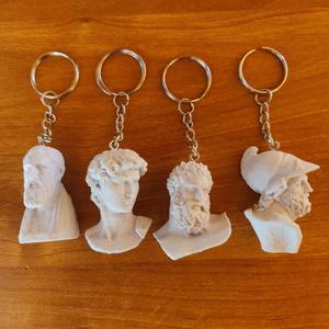 Keychains of Hercules, David, Zeno and Menelaus