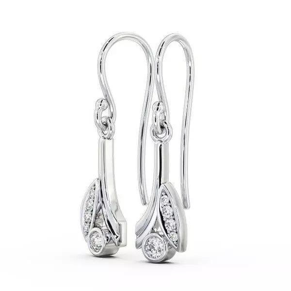 stl file two diamond earrings