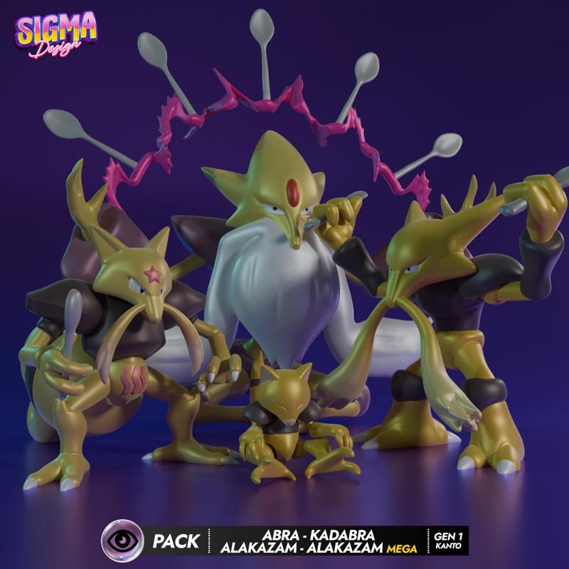 pack - abra kadabra alakazam mega alakazam