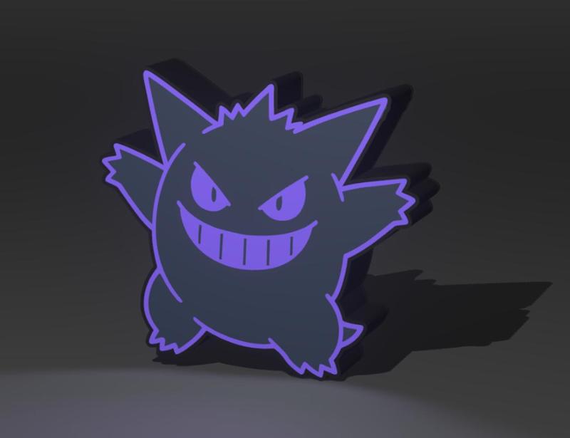 Gengar, led sign