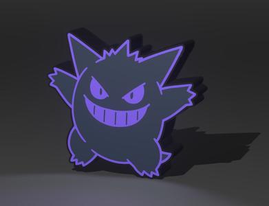 Gengar, led sign