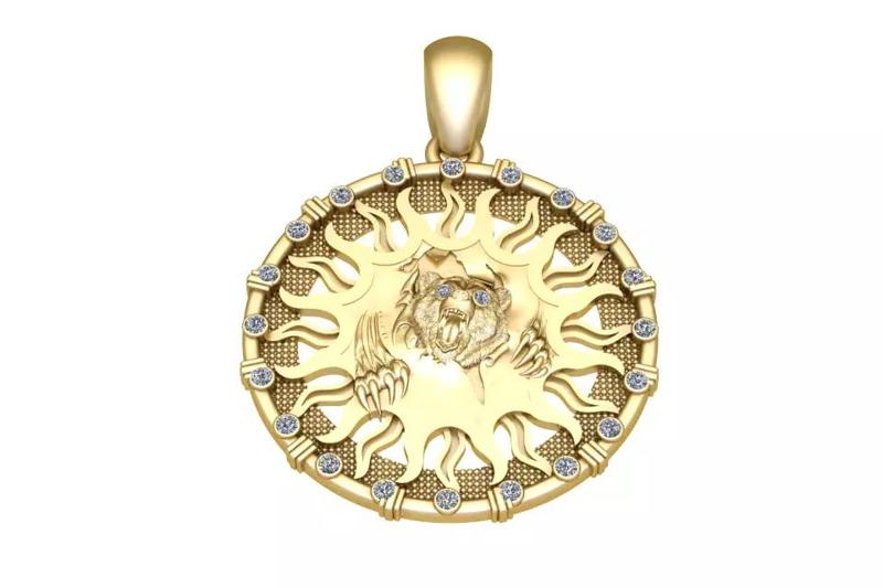 BEAR PENDANT 3D PRINTABLE MODEL