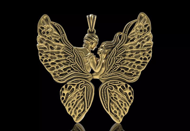 Butterfly Couple Pendant
