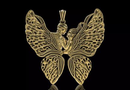 Butterfly Couple Pendant