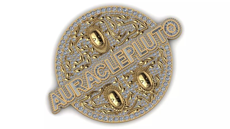 Auraclepluto Pendant mosaic set 3d printable model