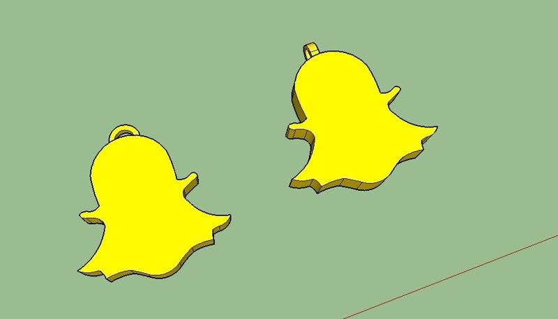 Snapchat Logo Necklace