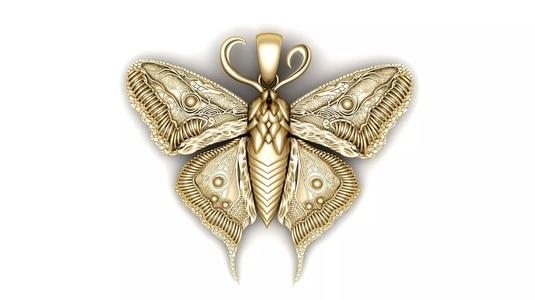 Butterfly Pendant 3d Printable Model