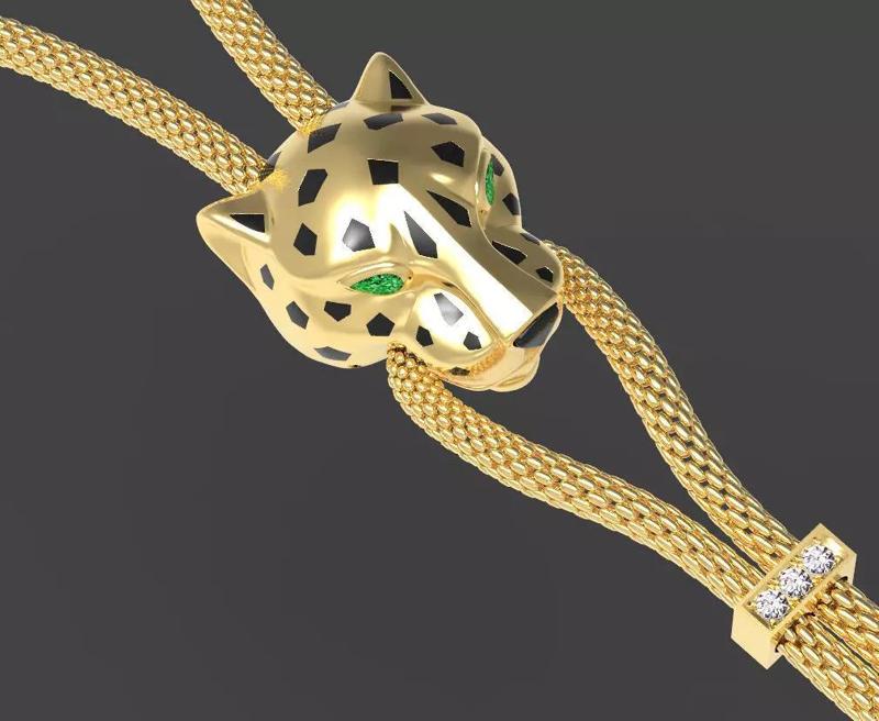 pendant  gold PANTHER