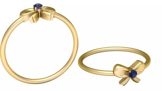 Bow design ring 3D PRINTBLE  MODEL