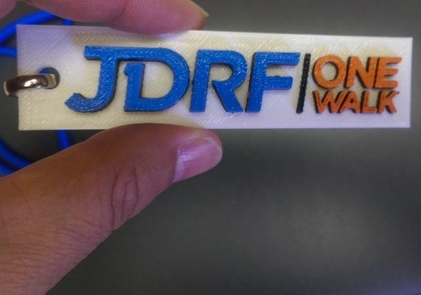 JDRF OneWalk Tag/Keychain/Earring