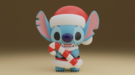 Stitch Christmas figure