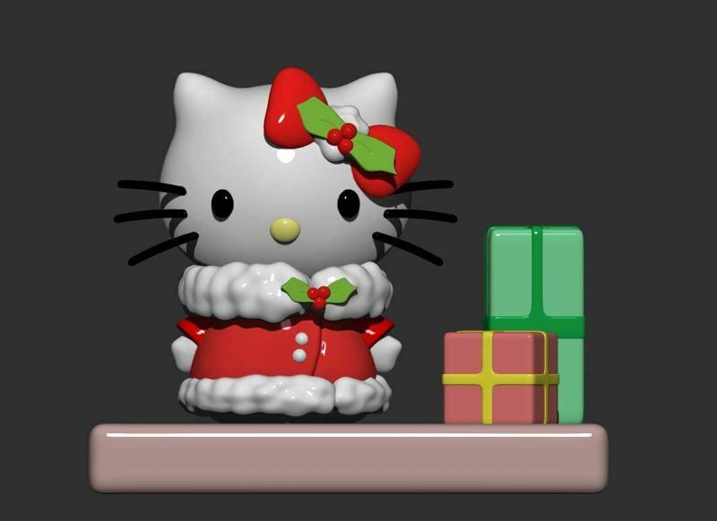 Hello Kitty Christmas: Adorable Sculpture