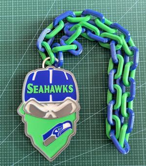 SKULL SEATTLE SEAHAWKS NFL CHAIN