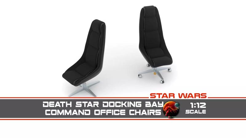 Death Star Command Office Chairs 1-12 Scale Blackseries