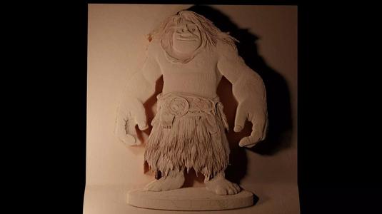 Eep Crood The Croods CNC 3d Print High Relief Sand Casting