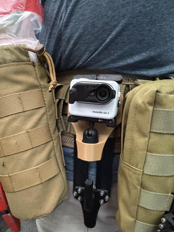Molle adapter for INSTA360 GO3   GO3S