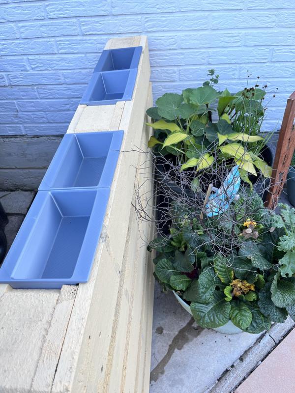 Flower box pallet, herb box Euro pallet, Flower box pallet, herb box Euro pallet,