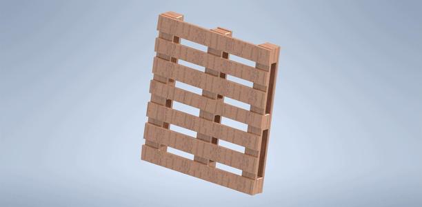 WOOD PALLET 1/16 RC ACCESSORY. WOODEN PALLET