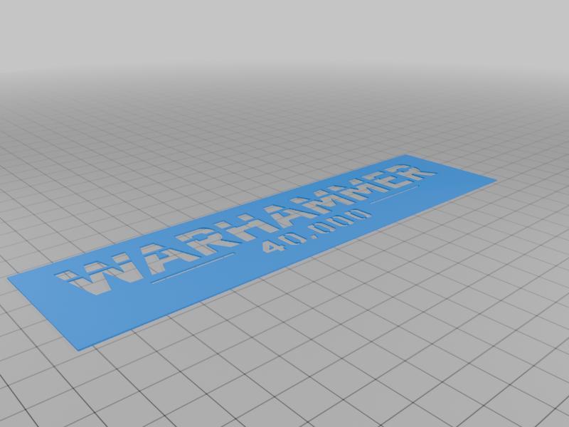 Warhammer 40k template