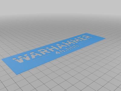 Warhammer 40k template