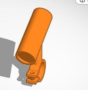 Fishing rod holder for railing