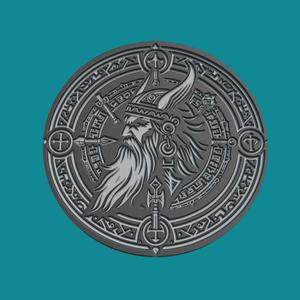 odin Print Model odin Medallion odin Wall Decor
