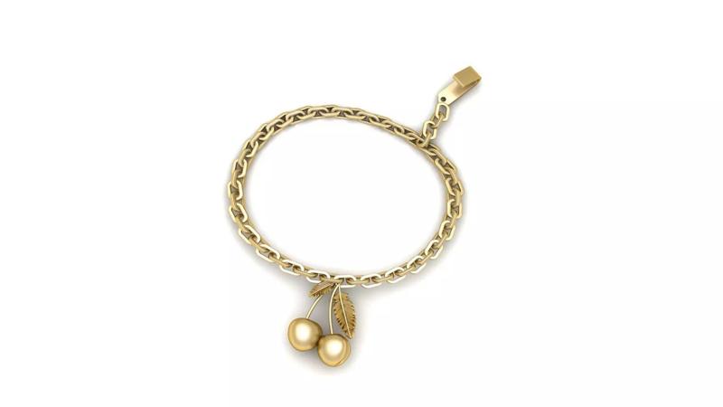 Women Fashion Cherry Fruit Bracelets 3d Printable Model