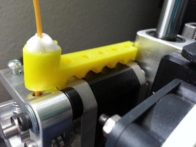 Printrbot Clip-On Filament Guide and Cleaner