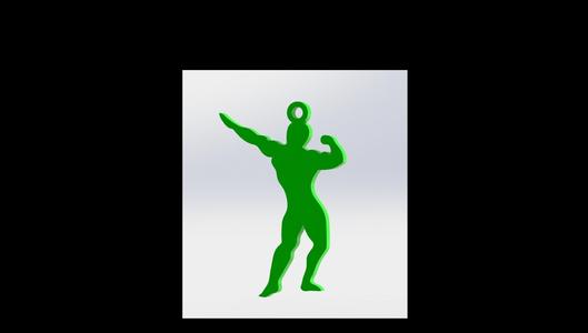 bodybuilder gym keychain commercial use license