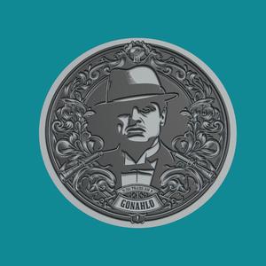 Vito Corleone Print Model Vito Corleone Medallion Vito Corleone Wall Decor