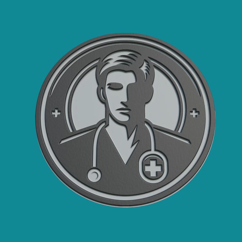 Nurse Medallion Nurse 3d Print Model