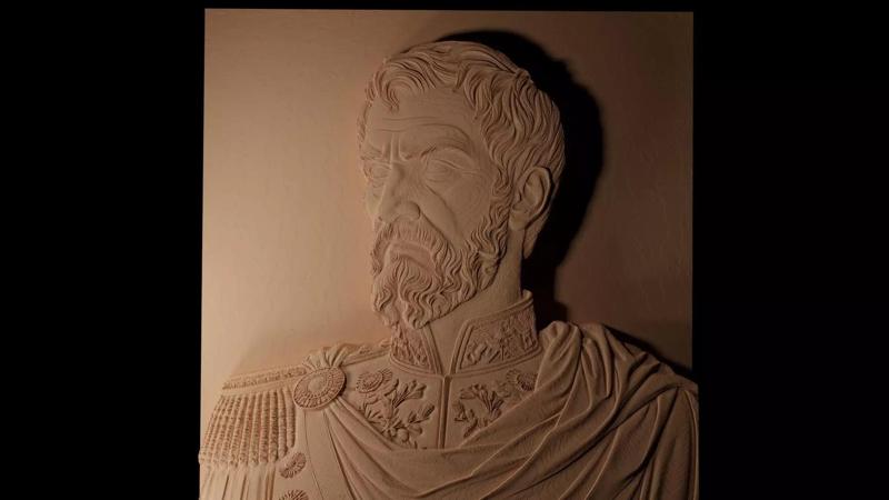 Napoleon Bonaparte CNC 3d Print High Relief Sand Casting